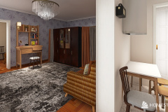Big room and kitchen